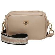 Alice Wheeler London Mini Mayfair Camera Crossbody Bag - Stone Beige