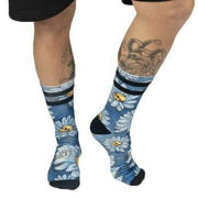 American Socks Daises Mid High Socks - Navy