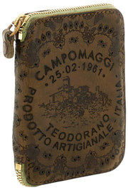 Campomaggi Floriana レーザー カシミア 財布 - ミリタリー グリーン