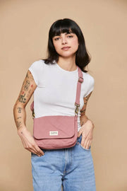 Hindbag Margault キルティング ショルダー バッグ - ブラッシュ ピンク