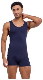 Falke デイリー シームレス マッスル シャツ - ミッドナイト ネイビー