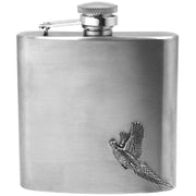 english-pewter-company-6oz-stainless-steel-pheasant-hip-flask---silver-34311240