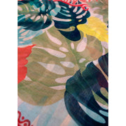 powder-exotic-leaves-linen-cotton-scarf---beigeredblue-35503775