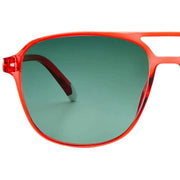 Barner Brad Glossy Sunglasses - Radiant Red/Green