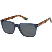 Botaniq Sharp Angular Rectangle Sunglasses - Blue