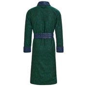 Bown of London Connaught Long Smoking Jacket - Green/Navy