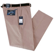 BRUHL Montana Nanotec Gabardine Stretch Chinos - Dark Beige