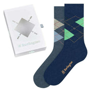 Burlington Basic Gift Box Socks - Grey/Blue/Green