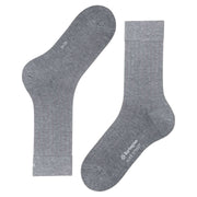 Burlington デューク ストリート ソックス - スティール メル