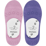 Burlington 毎日のインビジブルソックス 2 パック - フォックスグローブ ライラック