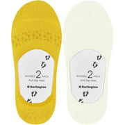 Burlington Everyday インビジブル ソックス 2 足組 - オフホワイト