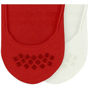 Burlington Everyday ノーショー ソックス 2 足組 - アクティブ レッド
