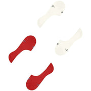 Burlington Everyday ノーショー ソックス 2 足組 - アクティブ レッド