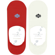 Burlington Everyday ノーショー ソックス 2 足組 - アクティブ レッド