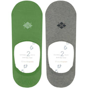 Burlington Everyday ノーショー ソックス 2 足セット - フェアウェイ グリーン