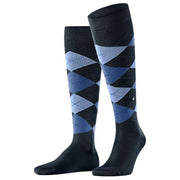 Burlington Manchester Knee High Socks - Marine Navy