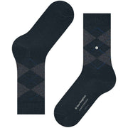 Burlington Marylebone Lurex Socks - Marine Blue