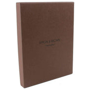 Byron and Brown Folding Nappa Leather 2 Fold 5 x 3.5 Travel Frame - Navy