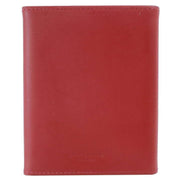 Byron and Brown Folding Nappa Leather 3 Fold 5 x 3.5 Travel Frame - Mulberry Red