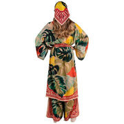 powder-exotic-leaves-kimono-gown---greenbeigeyellow-35503935