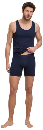 Falke Daily Comfort 2 パック ロングレッグ ボクサー - ミッドナイト ネイビー