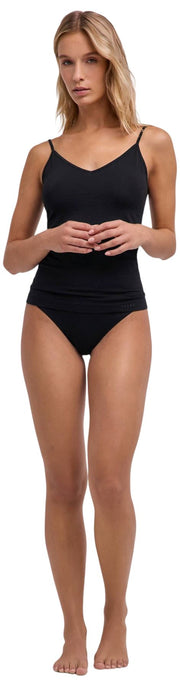 Falke Daily シームレス スパゲッティ トップ - ブラック