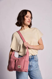Hindbag Emile マルチ ポケット ショルダー バッグ - ブラッシュ ピンク