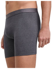 Falke Daily Comfort 2 パック ロングレッグ ボクサー - ダークグレーヘザー