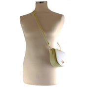 David Jones Small Full Flap Turnlock Across Body Bag - Lemon Green