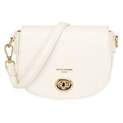 David Jones Small Full Flap Turnlock Across Body Bag - White