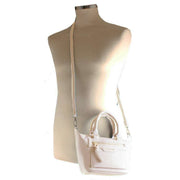 David Jones Small Grab Handbag - Ivory Grey