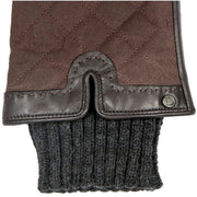 Dents Arabella Waxed Cotton Water Resistant Touchscreen Gloves - Chestnut Brown