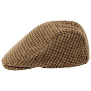 Dents Blashford Tweed フラット キャップ - チェスナット ブラウン