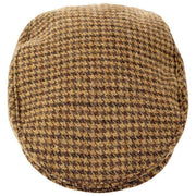 Dents Blashford Tweed フラット キャップ - チェスナット ブラウン