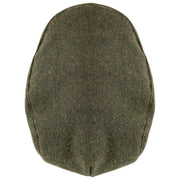 Dents Grafham ヘリンボーン ツイード フラット キャップ - フォレストグリーン