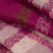 Dents Plaid Check Tassel Scarf - Fuchsia Pink