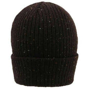 Dents Ribbed Knit Beanie Hat - Chocolate Brown