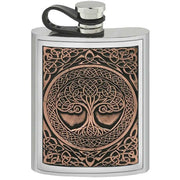 english-pewter-company-6oz-tree-of-life-hip-flask---silvercopper-orange-34310906