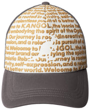 Kangol ファイン プリント トラッカー ハット - グレー
