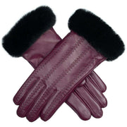 dents-cassie-contrast-stitching-leather-gloves---damson-burgundyblack-34479828