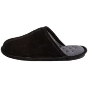 isotoner-real-suede-mule-slippers---black-34523532