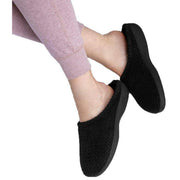 isotoner-popcorn-terry-mule-slippers---black-34523349