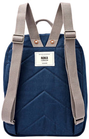 Roka ハンプトン スモール コットン キャンバス バックパック - アドミラル ブルー