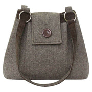 Earth Squared Juniper Ava Bag - Brown Herringbone