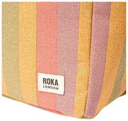 Roka ハムステッド コットンキャンバス ランチバッグ - フェードマルチストライプ