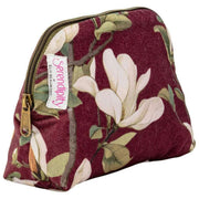 Elie Beaumont Serendipity ベルベット コスメティック ポーチ - バーガンディ マグノリア