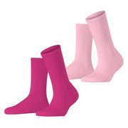 Esprit Basic Tennis 2 Pack Socks - Pink