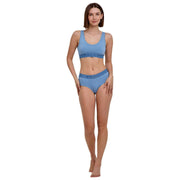 Falke Daily Comfort ヒップスター ブリーフ 2 枚パック - ブルー/ベージュ