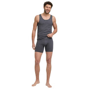 Falke Daily Comfort 2 パック ロングレッグ ボクサー - ダークグレーヘザー