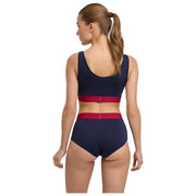 Falke Daily Comfort プリント ビスチェ ブラレット 2 枚組 - ブラック/レッド